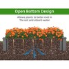 YUHAO Outdoor Wooden Raised Garden Bed - Square Planter Box with Tool-Free Assembly - Over Floor Elevated Design,48"x48"x10" - 4 of 4