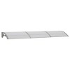vidaXL Door Canopy Black and Transparent 39.4 in.x31.5 in. Polycarbonate - 2 of 4