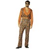 Imposta Costumes Men's Swaggertown Houndstooth Costume Pantsuit Orange/Teal One Size - 2 of 4