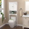 Dexmalle Over the Toilet Storage Cabinet and Shelf,White - 4 of 4