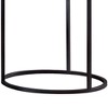 Gunmetal End Table with Faux Marble Top, Sleek Modern Design for Living Room or Lounge Area - 3 of 4