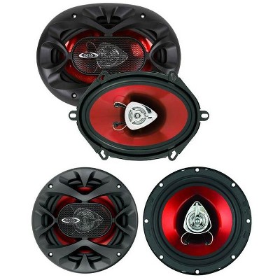 2 BOSS CH5720 5x7" 2-Way 450W Car Audio Speakers and 2 BOSS 6.5" 250W Speakers