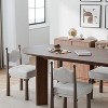 PexFix 67" x 33.5" Walnut Solid Wood Farmhouse Dining Table Oval Wood Top for Modern Dining Rooms & Family Gatherings - 4 of 4