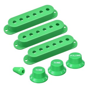 Unique Bargains Plastic Single Coil Switch Tip Pick-Up Covers Set - 1 of 4