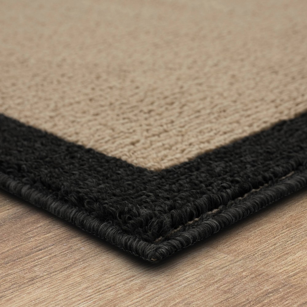 Photos - Area Rug 2'6"x3'10" Washable Madison Border Accent Rug Gray - Threshold™