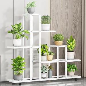 GustoWave Flower Rack, Multi-Tier Plant Stand Indoor, Metal Corner Tiered Plant Stand, for Living Room, Balcony, Garden, Farm, Botanical Garden - 1 of 4