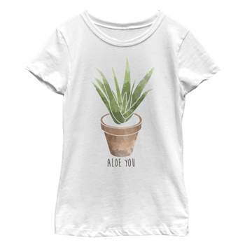 Girl's CHIN UP Valentine's Day Aloe You T-Shirt