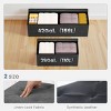 FURNIinspire Ottomans And Benches Modern 43 Inch Living Room Foldable Ottoman Storage Bench Entryway Foot Stool, Black, 15"*43"*15" - 4 of 4