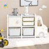 Safstar Kids Toy Storage Organizer Toddler Playroom Furniture w/ Plastic Bins Cabinet - 2 of 4