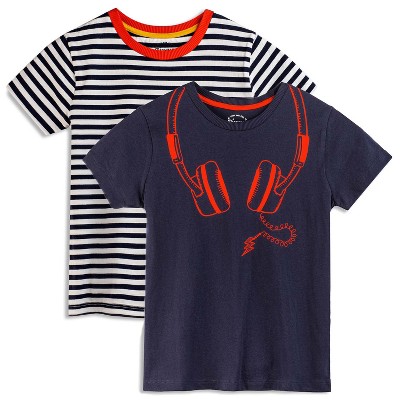 Mightly Toddler Fair Trade Organic Cotton Graphic Short Sleeve T-Shirt 2-pack