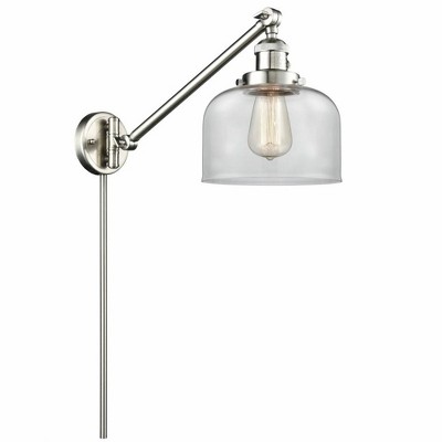 Bell - 1 Light Swing Arm Wall Sconce In Industrial Style-25 Inches Tall and 8 Inches Wide