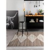 World Rug Gallery Beige Brown Geometric Stripe Indoor Area Rug - 2 of 4