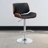 Simple Relax Faux Leather Adjustable Height Bar Stool - 2 of 4