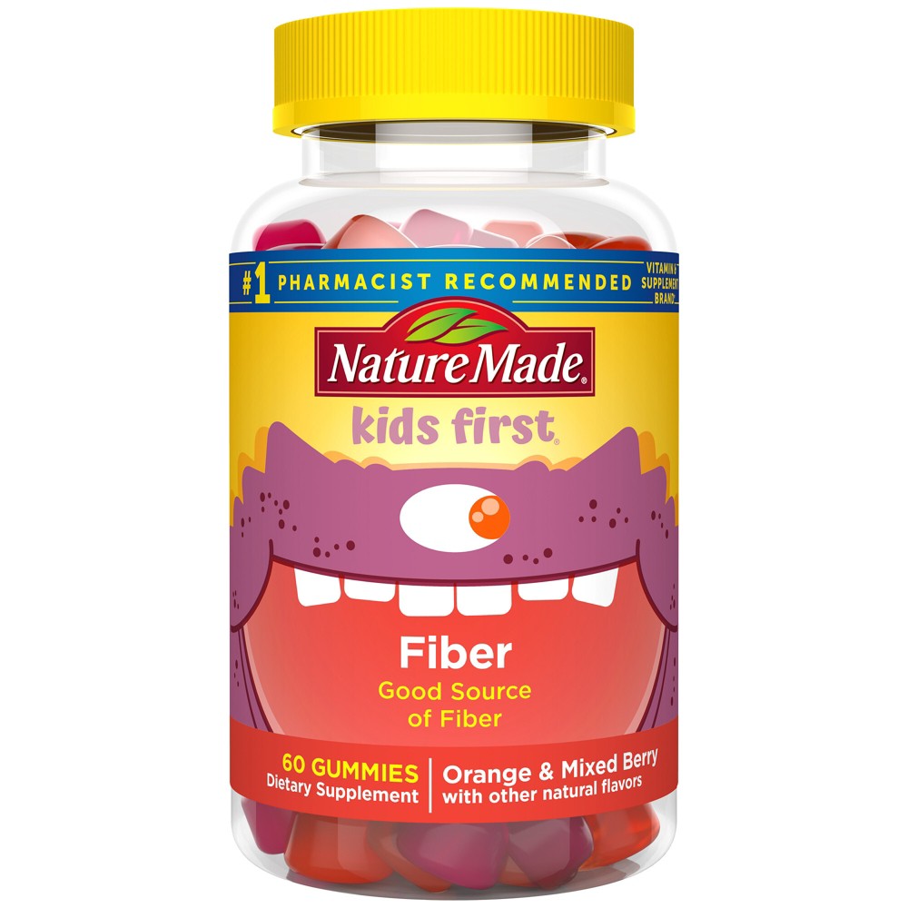 Photos - Vitamins & Minerals Nature Made Kids' First Fiber Gummies - 60ct