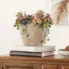 Artificial Plant - Faux 13" Potted Succulent Plant - FXP1010 - Green/Brown - Safavieh - 2 of 3