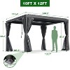Erommy Outdoor Louvered Aluminum Pergola - 3 of 4