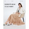 Women's Fairy Tutu Maxi Skirt - Long Tiered Tulle Skirt with High Elastic Waist - 3 of 4