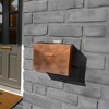 Royal Hampton Envelope Shaped Wall Mount Metal Mail Box - 2 of 4