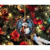 Lomsoe Snowman Ceramic Ornament Christmas Tree Decor Christmas Round Hanging Ornament Christmas Snowman Ornament for Home Decors Christmas Gift - 3 of 4