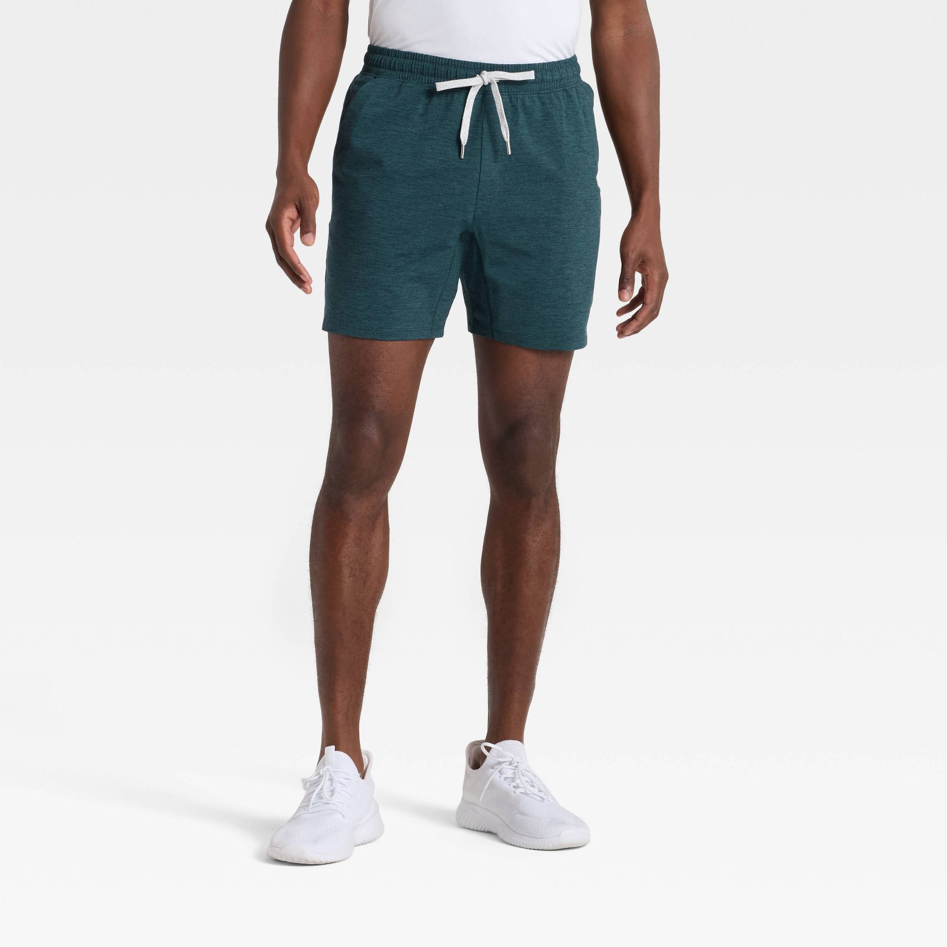 Men's Soft Stretch Shorts 7" - All In Motion™ Teal Blue S