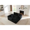 VASIP L-Shaped Left Lounge Chair Cloud Sectional Modular Sofa with Deep Seat,  for Living Room, Apartment, Bedroom No Assembly Required,Black - 3 of 4
