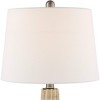 360 Lighting Alana Coastal Accent Table Lamp 22 3/4" High Rope Blue Glass Gourd with Nightlight LED White Fabric Drum Shade for Bedroom Living Room - 3 of 4