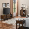 Modern Rattan Sideboard, Entry Buffet Hallway Living Room Kitchen Dining Room Bedroom With Adjustable Bookshelf And Solid Wood Foot Pads - 3 of 4