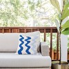 16"x16" Deny Designs Angela Minca Lines Outdoor Throw Pillow Blue - 2 of 4