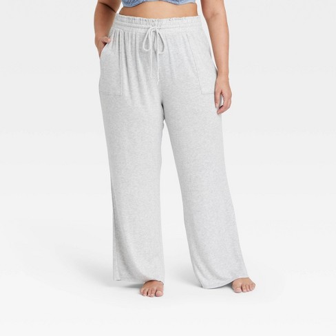 Women's Perfectly Cozy Wide Leg Lounge Pants - Stars Above™ Light Gray 4x :  Target
