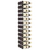 vidaXL Wall Mounted Wine Rack for 36 Bottles White Iron - 3 of 4