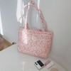 Top Zipper Floral Quilted Bag Small Tote Bag for Women - 2 of 4