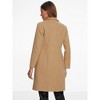 Allegra K Women's Winter Notch Lapel Mid-Long Single-Breasted Overcoat Pea Coats - 3 of 4