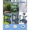 Sturdy 2-Tier HDPE Adirondack Side Table - Weather Resistant for Patio, Poolside, Porch - Indoor/Outdoor - 4 of 4