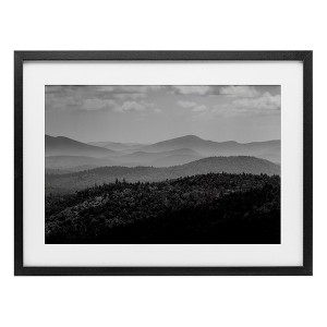 Stupell Industries Misty Adirondack Mountains Framed Print Under Glass Art - 1 of 4