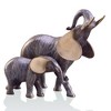 SPI Home Elephant Mama and Baby Sculpture – 7.5" Solid Brass Wildlife Figurine for Safari Nursery or Nature-Themed Shelf Decor - 2 of 3