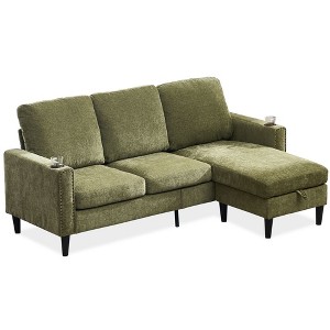 NicBex Modern Upholstered Modular Sectional Sofa Large L-Shaped Living Room Sofa Set with Storage Chaise for Living Room,Apartment - 1 of 4