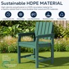 Hyleory Modern HDPE Outdoor Dining Armchair, Weather-Resistant Patio Chair with Classic Slat Back - 4 of 4