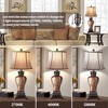ROTTOGOON Farmhouse Rustic Table Lamps, Set of 2-3-Color Temperature Dimmable for Bedroom and Living Room Decor - 2 of 4