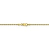 Black Bow Jewelry 1.2mm 10k Yellow Gold Diamond Cut Loose Rope Chain Necklace - 4 of 4