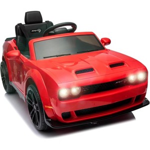 Kids Electric Car | Licensed Dodge Challenger Ride-On 12V Battery-Powered Vehicle with Remote, LED Lights, Bluetooth, MP3 for Boys and Girls - 1 of 4