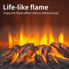 NAYSAYE Indoor Fireplace Freestanding Stove with Fire Effect and Panoramic View for Living Room, Black, 14.2"*8"*18" - 3 of 4