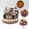 Moments in Time 10.63" Animated Gingerbread Train Station Moving Train - 4 of 4