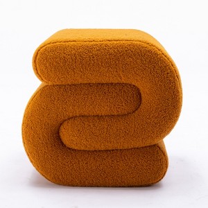 GDFStudio Mila 19.3" Teddy S-Shape Ottoman/Footstool - 1 of 4
