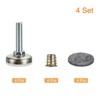 Unique Bargains Metal Non-Skid Adjustable Furniture Leveling Feet with Felt Pads for Chairs - 3 of 4