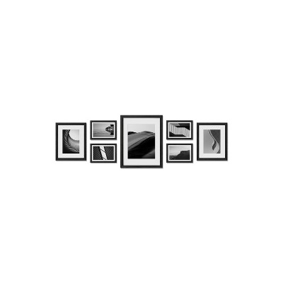 Haus and Hues Somerset Gallery Wall Frame Set with Real Glass and Mat
