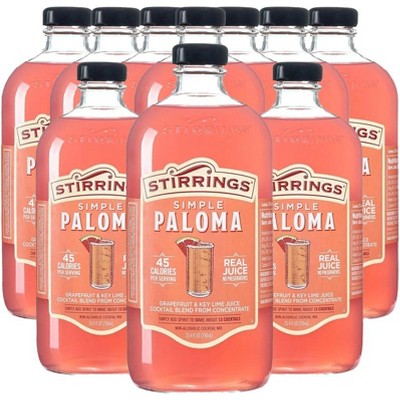 Stirrings Simple Paloma Cocktail Mix 750ml Bottles - Real Juice No Preservatives - 45 Calories - Drink Mixer