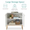 Best Choice Products 2-Door Rattan Storage Cabinet, Accent Furniture, Cupboard w/ Non-Scratch Foot Pads - 2 of 4