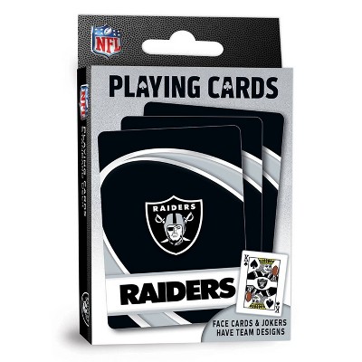 MasterPieces Officially Licensed NFL Las Vegas Raiders 2-Pack Playing cards  & Dice set for Adults