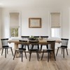 Bekrvio Windsor Dining Chair-Farmhouse Solid Wood Spindle Back Side Chair Mid-Century Modern Black Armless Kitchen Chair for Dining Room Restaurant - 2 of 4