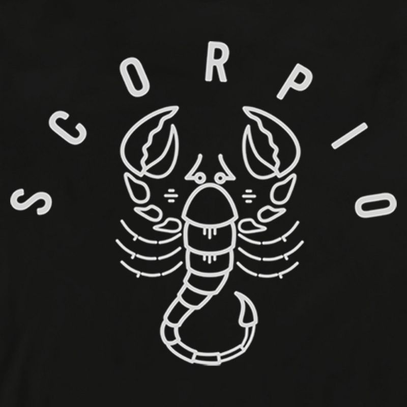 Men's Lost Gods Zodiac Scorpio Line Symbol Long Sleeve Shirt, 2 of 5